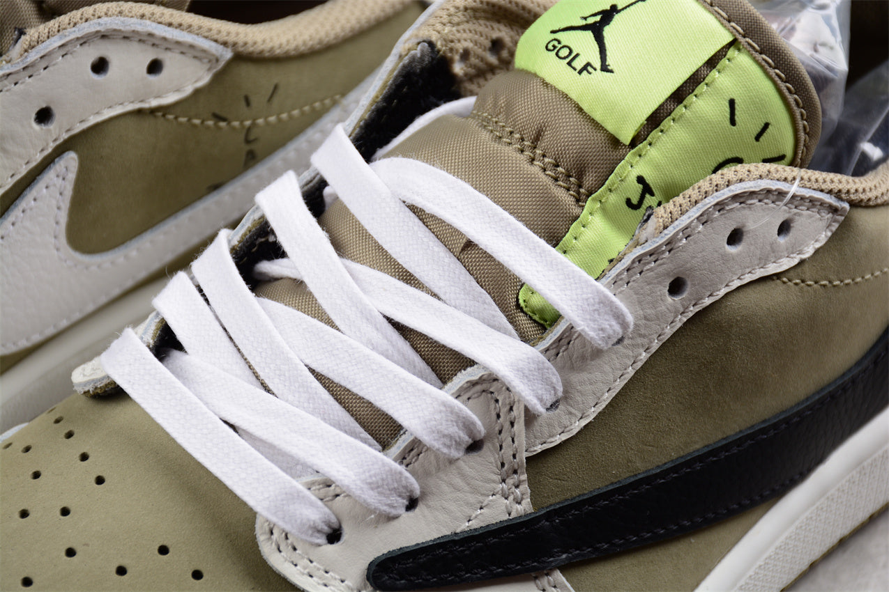 AJ 1 Retro Low Golf Travis Scott Neutral Olive