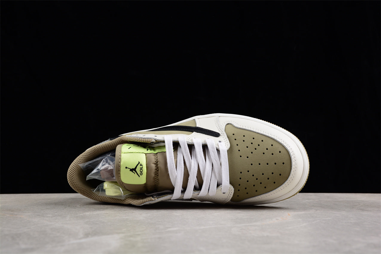 AJ 1 Retro Low Golf Travis Scott Neutral Olive