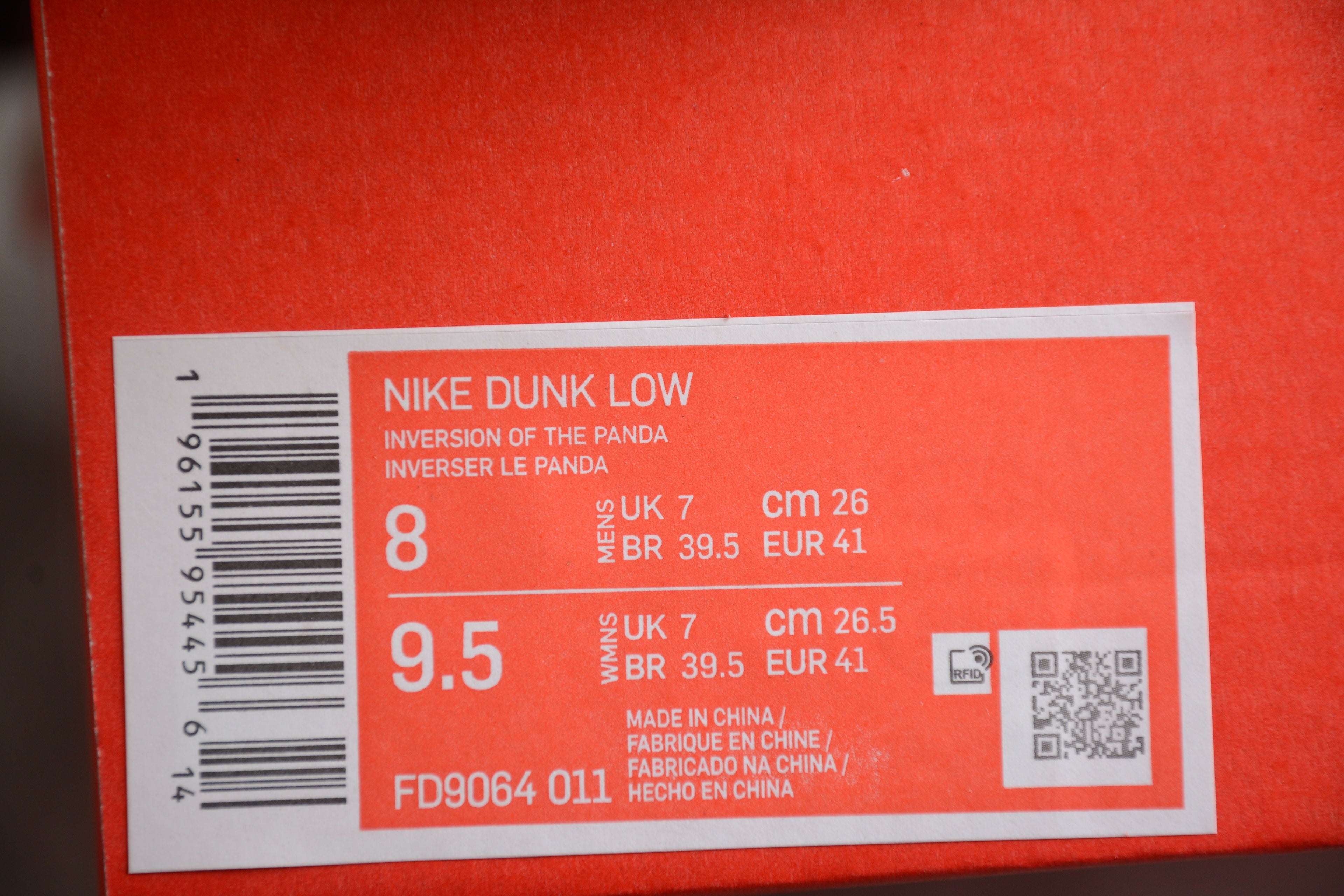 Nike Dunk Low Reverse Panda