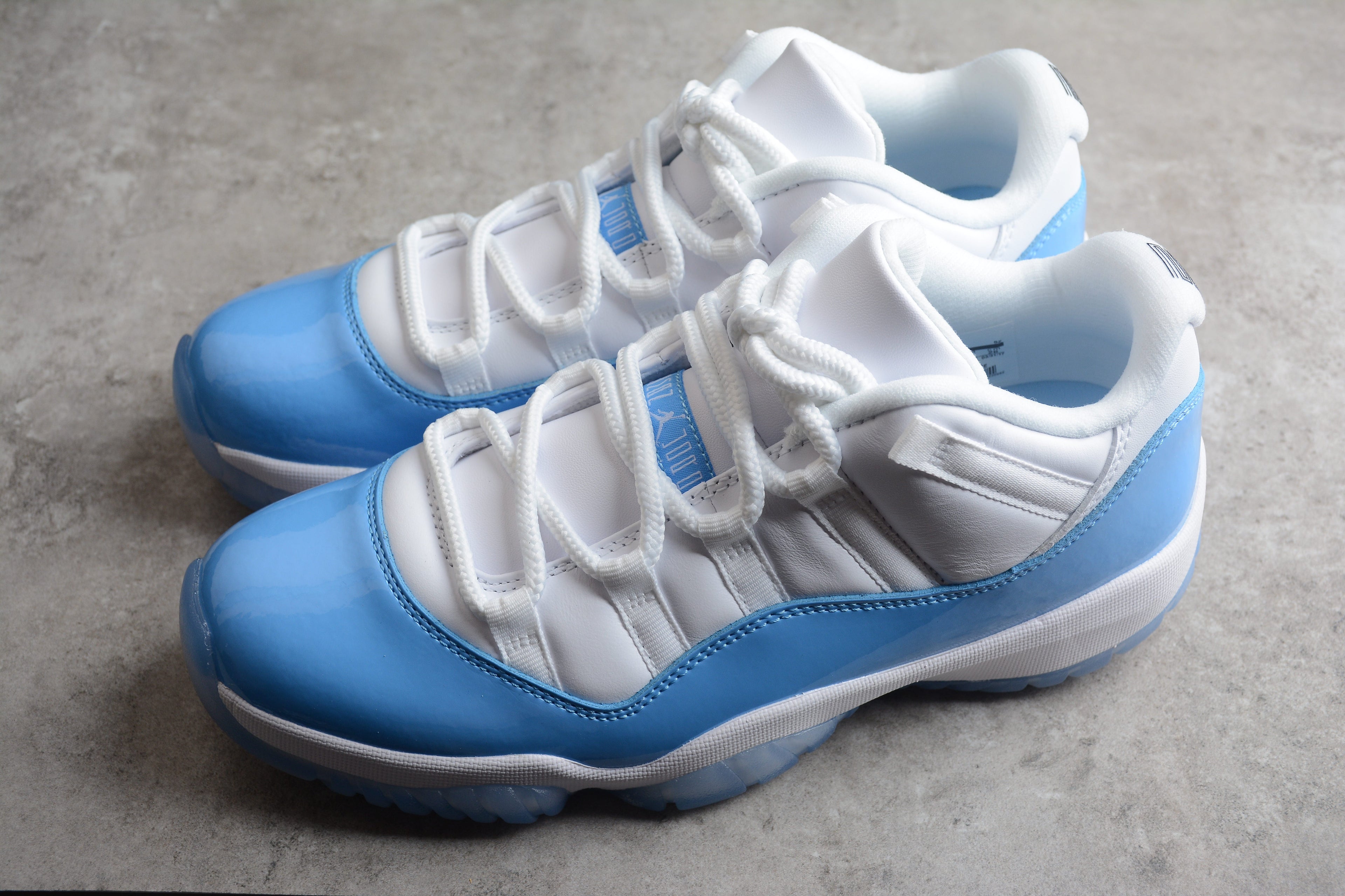 AJ 11 Low   White & University Blue
