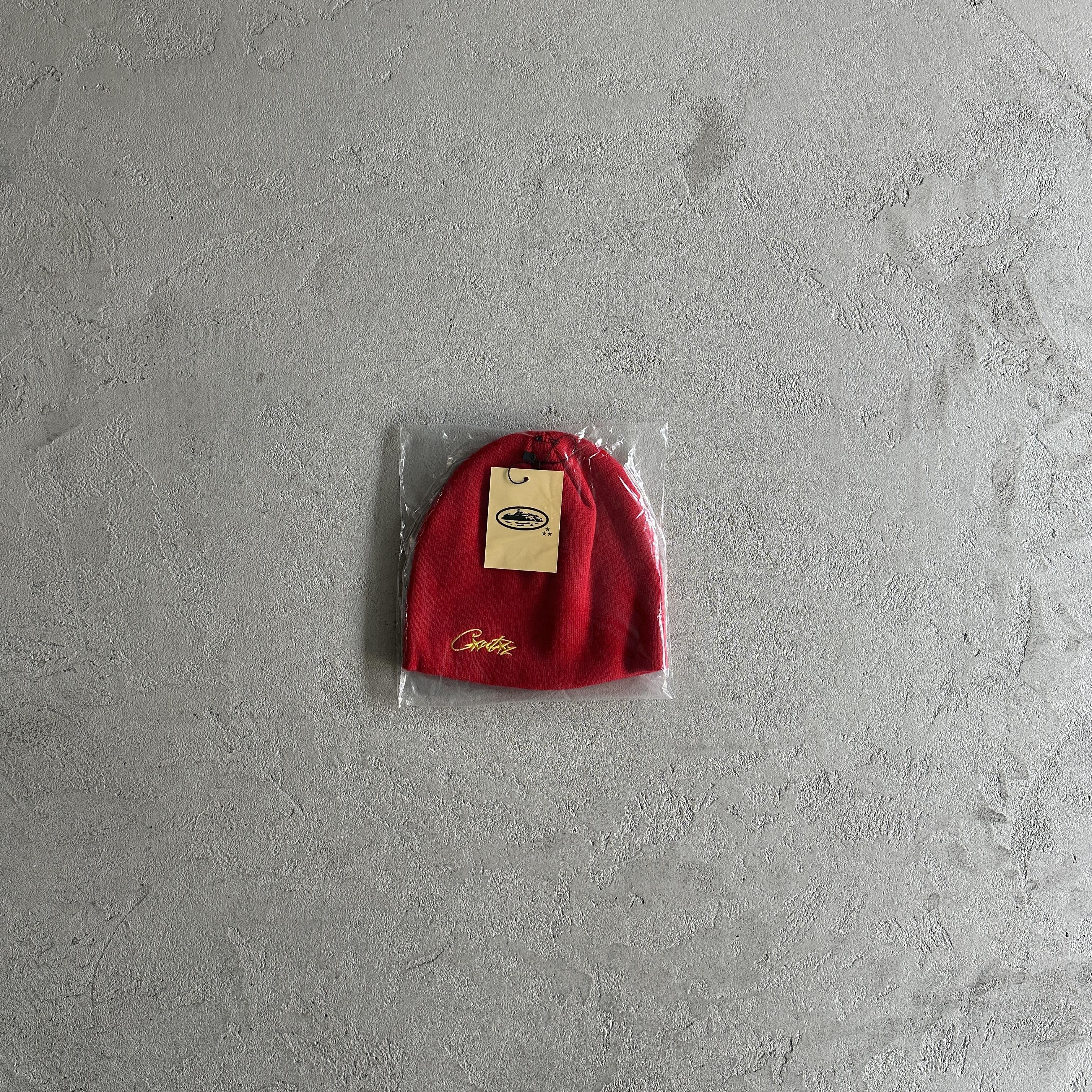 Side Embroidered Cold Hat-Red